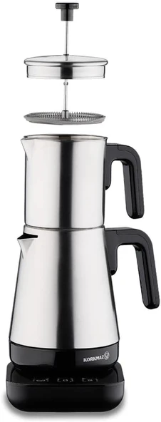 Korkmaz Moderna Elektrikli Çaydanlık SiyahSatin ürün görseli 1