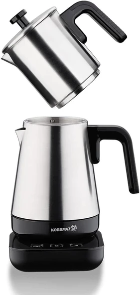 Korkmaz Moderna Elektrikli Çaydanlık SiyahSatin - Resim 3