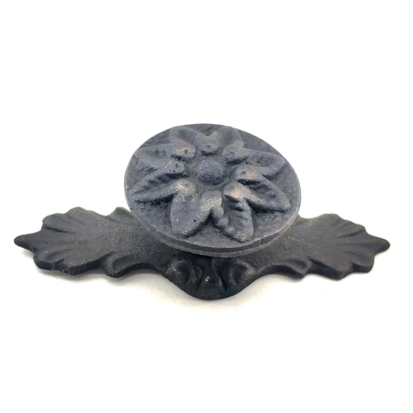 Antika Tarz Dekoratif Pirinç Çiçek Düğme - 29x70 Mm, Oksit ürün görseli