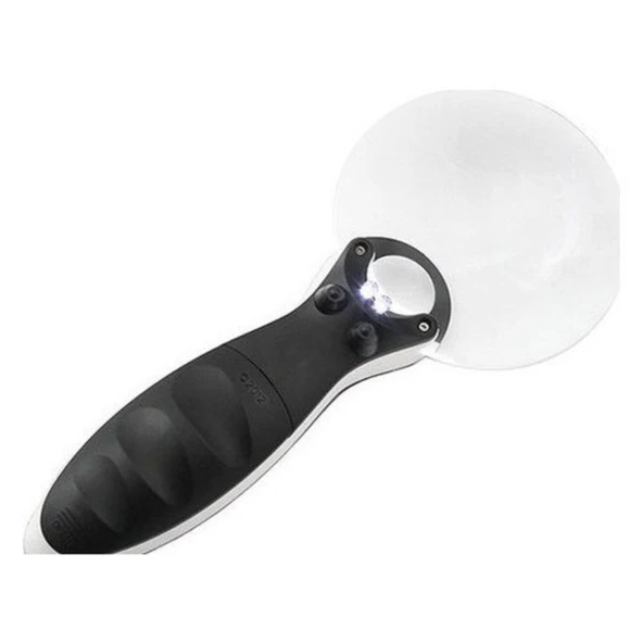 Kontrolü Için 10x 20x 2 Led Işıklı El Büyüteç - 4