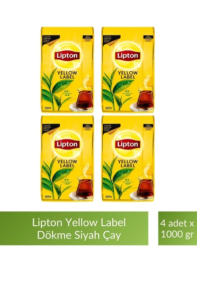 Lipton Yellow Label Dökme Siyah Çay 1000 gr x 4 Adet ürün görseli