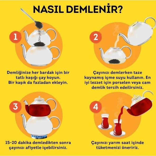 Lipton Yellow Label Dökme Siyah Çay 1000 gr x 9 Adet - 4