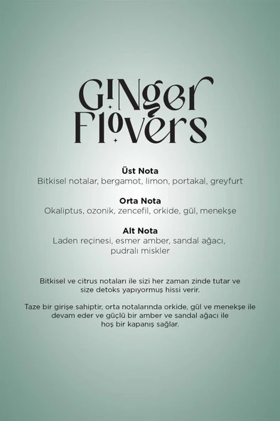 Carpex Ginger Flowers 50 ml. Classic Seri Micro Makine Koku Kartuşu 6 Adet - 3