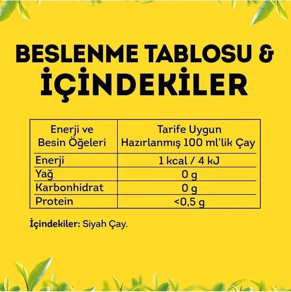 Lipton Yellow Label Dökme Siyah Çay 1000 gr x 9 Adet - 3