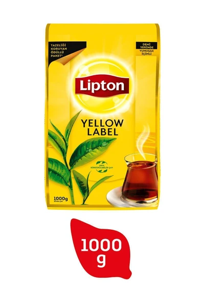 Lipton Yellow Label Dökme Siyah Çay 1000 gr x 4 Adet - Resim 8