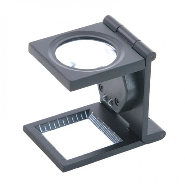 25x25 Mm Full Çelik Kaplı Katlamalı Büyüteç Th-9005b