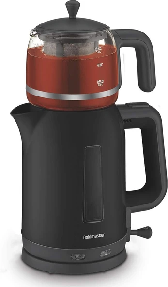 GoldMaster Dostane Cam Demlikli Bpa İçermeyen Çay Makinesi Ve Su Isıtıcısı ürün görseli