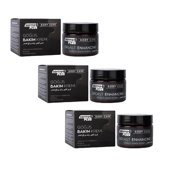 Göğüs Bakım Kremi 100ml, 3Adet, Softto Plus ürün görseli 1