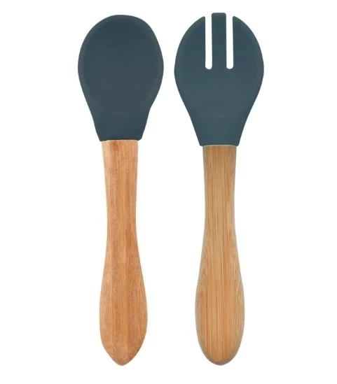 Oioi Mama Kaşığı Ve Çatal Seti Deep Blue ürün görseli 1