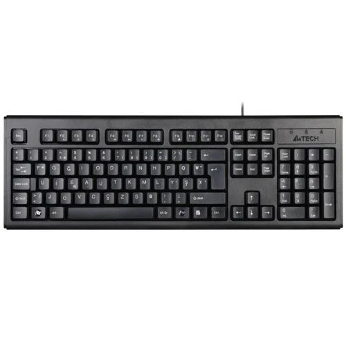 A4 Tech KM720 F Kablolu MM Klavye Siyah USB - 1