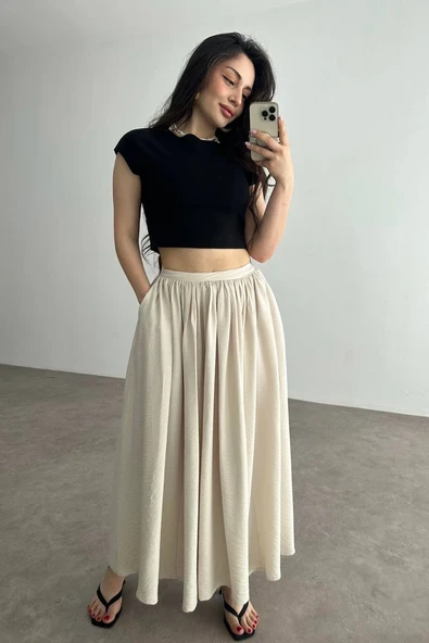 Cepli keten etek bej kz24 ürün görseli