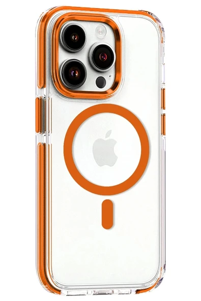 Joko iPhone 15 Pro Max Bella Magsafe Kapak - Turuncu - Resim 2