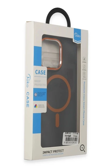 Joko iPhone 11 Winner Magsafe Kapak - Turuncu - Resim 7