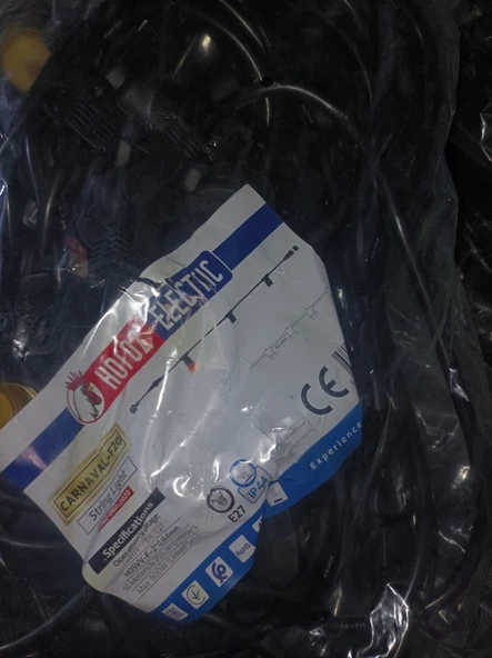 Horoz Elektrik Karnaval Dış Mekan Aydınlatma 20 Li Ampul Takılabilir 10 Mt - 7