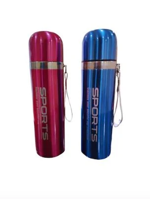 Sports 500 Ml Paslanmaz Çelik  Mavi Ve Pembe Çift  Termosu - 1