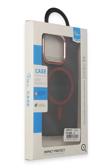 Joko iPhone 15 Pro Winner Magsafe Kapak - Kırmızı - Resim 8