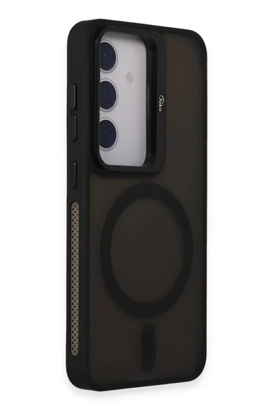 Joko Samsung Galaxy S24 Flet Lens Magsafe Kapak - Siyah - Resim 2