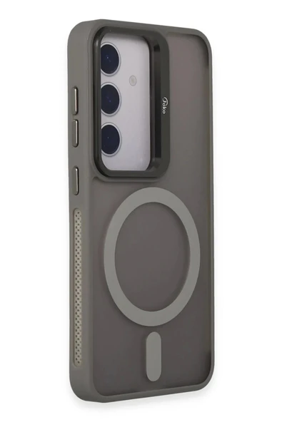 Joko Samsung Galaxy S24 Flet Lens Magsafe Kapak - Gri - Resim 2