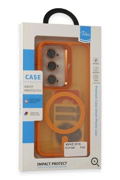 Joko Samsung Galaxy S24 Flet Lens Magsafe Kapak - Siyah - Resim 6