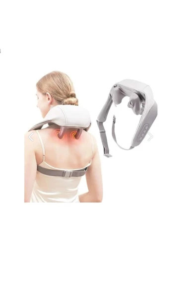 medikaltec 4D Type-C Şarjlı Boyun Askılı Masaj Aleti Sırt Omuz Kulunç Ağrı Isıtmalı Sıcak Kompres Ovmalı Cihazı ürün görseli