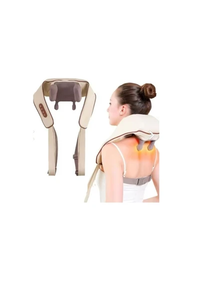 medikaltec 4D Type-C Şarjlı Boyun Askılı Masaj Aleti Sırt Omuz Kulunç Ağrı Isıtmalı Sıcak Kompres Ovmalı Cihazı - Resim 2