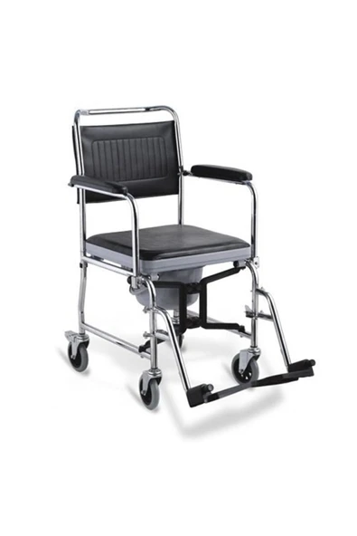 MEDİKALCİM P689 Tekerlekli Klozetli Katlanabilir Koridor Arabası ürün görseli 1