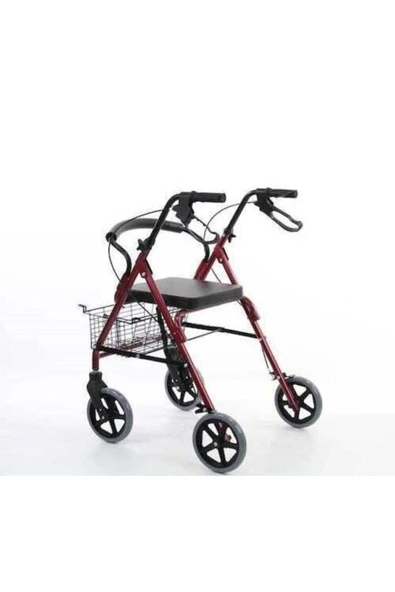 MEDİKALCİM Rolatör 4 Tekerlekli Hasta Yürüteci Walker - Resim 2