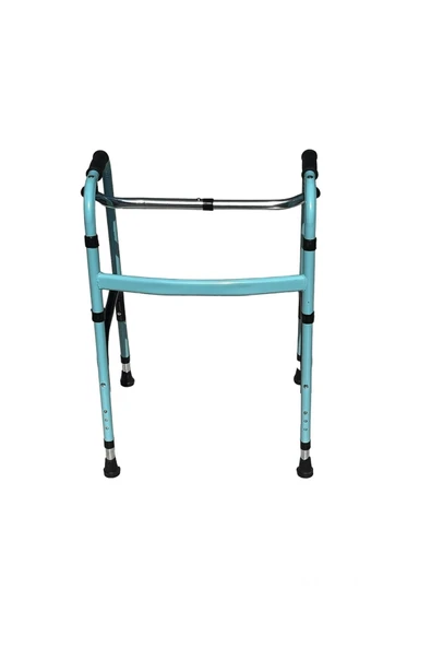 BAYTEKS Metal Walker Yürüteç Katlanabilir Haraketli - Resim 2