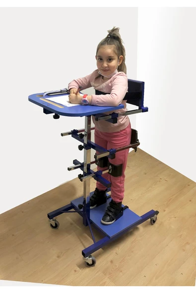 KARMA Grup Ortopedi Ortopedi Ayakta Durma Masası ( GÖVDE DESTEKLİ) SMALL : 80-130 CM) Multi Ayarlanabilir ürün görseli