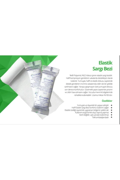 MEDİKALCİM OctaCare Elastik Sargı Bezi 6 cm x 4 m 50 Adet ürün görseli