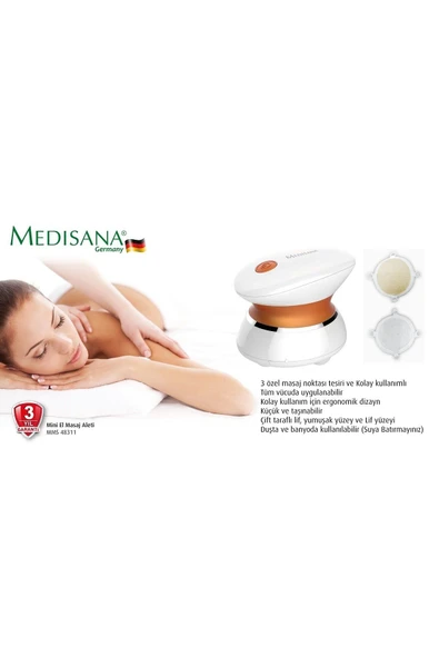 MEDİKALCİM 48311 Mini El Masaj Aleti - Resim 3