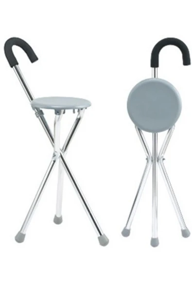 MEDİKALCİM Oturaklı Alüminyum Medikal Baston ürün görseli