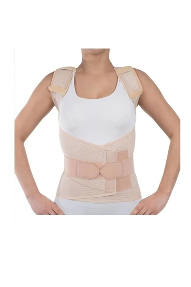 Wingmed Medium Beden Bej Renk Torakolomber Çelik/fleksible Balenli Korse. ürün görseli