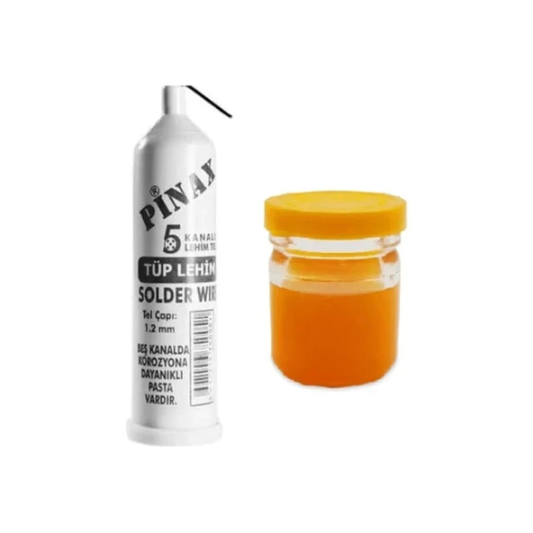 Pinax Tüp Lehim Teli 25 Gr 1.2mm + Lehim Pastası - 40gr ürün görseli