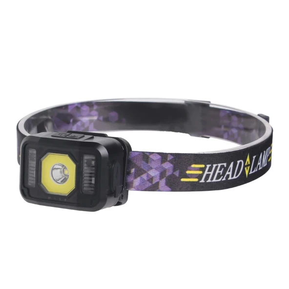 Ps-024 Pratik Sensörlü Sinyalli Şarjlı Kafa Lambası ürün görseli