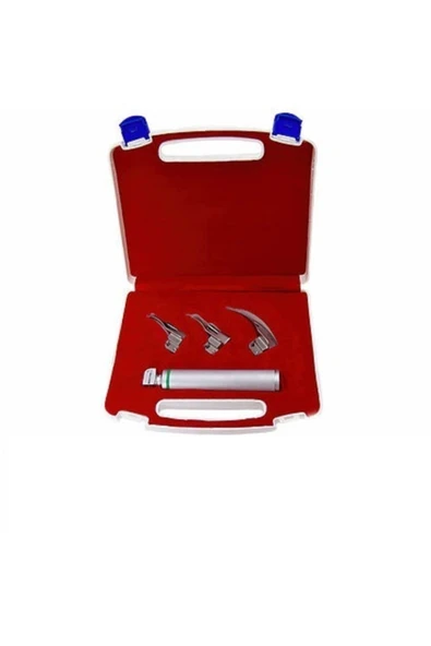 medikaltec Laringoskop 3 Blade Macintosh Eğri Blade 3 Bıçaklı Laringaskop Set ürün görseli