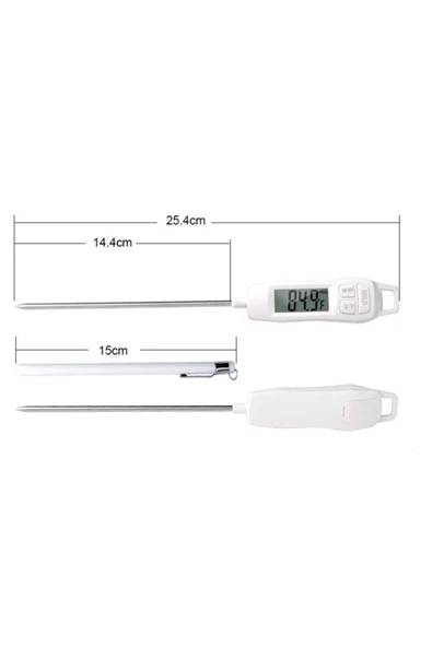 MEDİKALCİM Vzn TP400 Termometre Sıvı Gıda Et Su Yiyecek Sıcaklık Ölçer - Resim 4