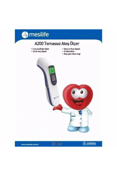 medikaltec Mesilife - A200 Temassız Ateş Ölçer - 1