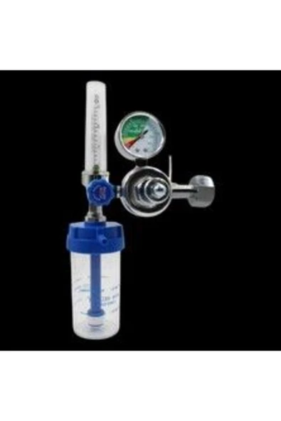 medikaltec Oksijen Tüp Başlığı Regülatörü-Manometre (1-15LT) ürün görseli