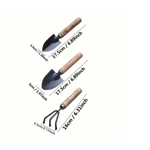 Portatif Kazma Kürek Tırmık Seti - 4