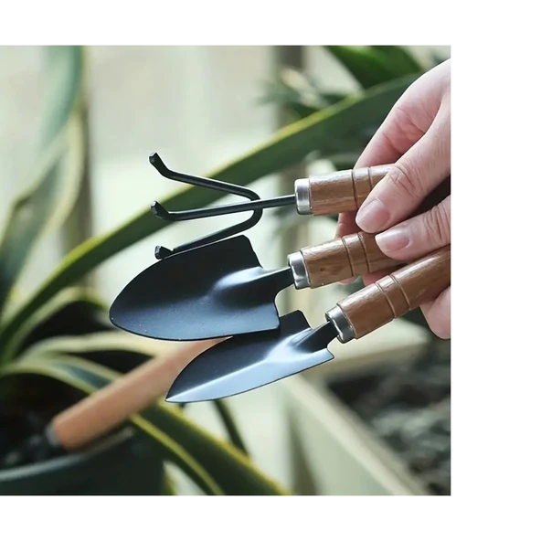 Portatif Kazma Kürek Tırmık Seti - 3