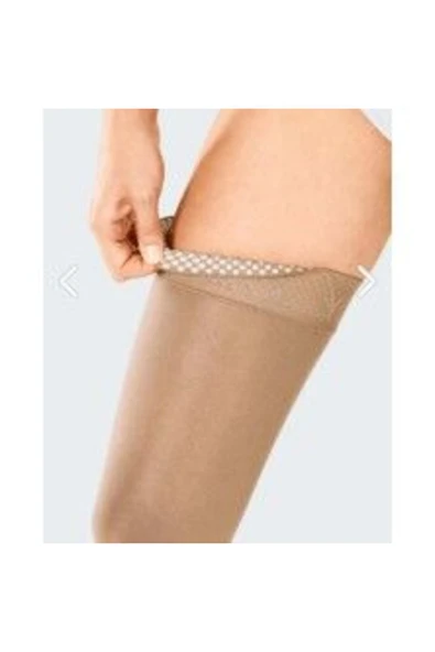 medikaltec Plus Ccl3 Dizüstü-Silikon Bantlı Burnu Açık Ten Çorabı ürün görseli