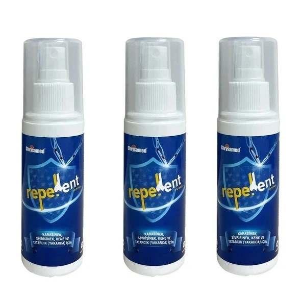 Chrysamed Repellent Yüksek Etkili Sinek ve Kene Kovucu 100 ml 3 Adet