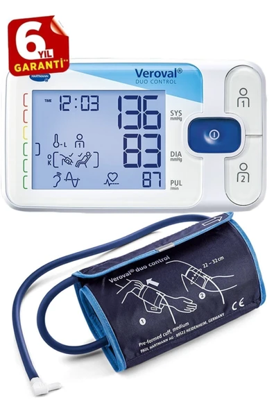 medikaltec Tansiyon Aleti, Veroval Duo Control, Osilometrik Ve Oskültatuar Ölçüm - Resim 2