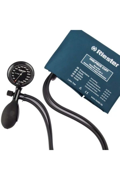 medikaltec Riester E-Mega Siyah Çift Hortumlu Tansiyon Aleti ürün görseli 1