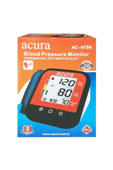 medikaltec Acura AC-475K Türkçe Konuşan Koldan Tansiyon Aleti ürün görseli 1