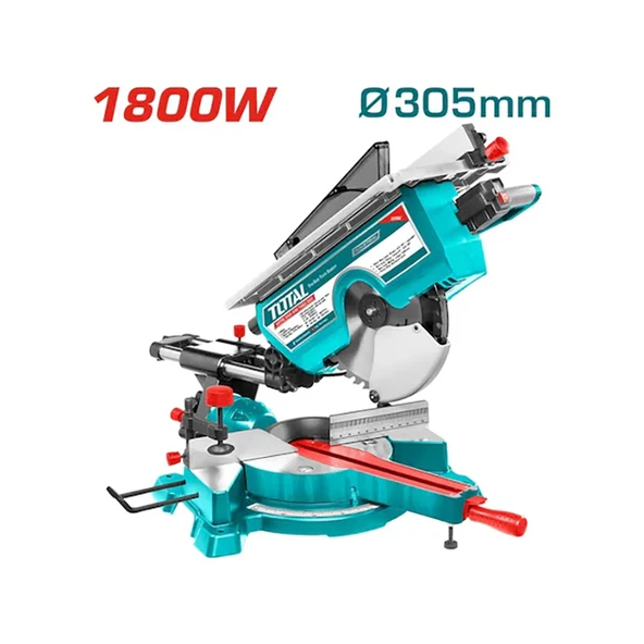 Total TMS43183051 Üstten Tablalı Gönye Kesme Makinesi – 1800W | 305mm