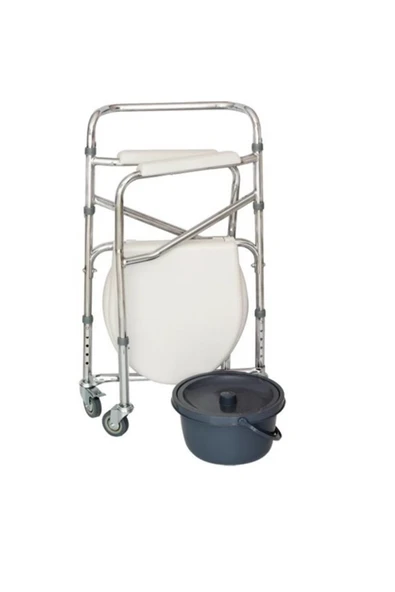 medikaltec Banyo Wc Sandalyesi Tekerlekli - Resim 2