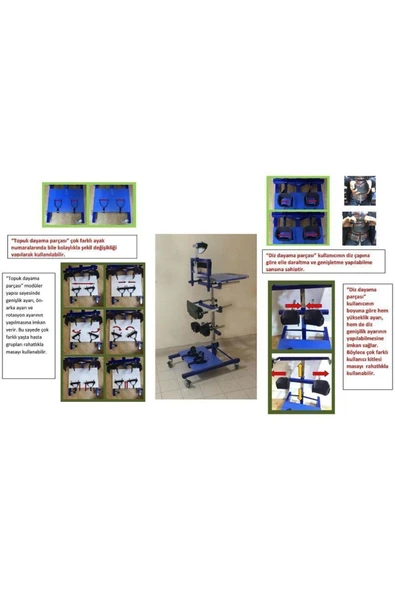 medikaltec Ayakta Durma Sehpası Sırt ve Baş Boyun Destekli 4-7 Yaş Arası - Resim 2