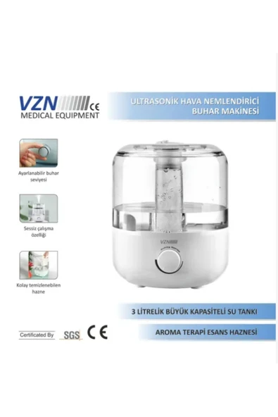 medikaltec Hava Nemlendirici Buhar Makinesi MS-008